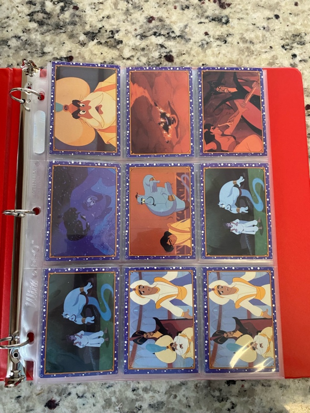 1991 Panini Disney Aladdin Movie Trading cards (45 Cards)